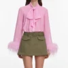Khaki Denim Utility Skort
