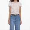 Light Blue Rhinestone Stripe Denim Jeans