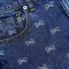 Lightweight Bow Embellished Jeans