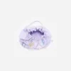 Lilac Flower Embellished Pouch Bag