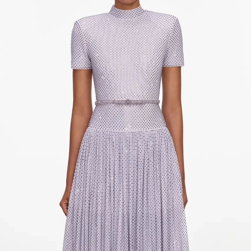 Lilac Rhinestone Midi Dress Lilac Rhinestone Midi Dress
