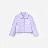 Lilac Taffeta Sequin Embellished Jacket