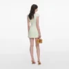 Lime Boucle Mini Dress Lime Boucle Mini Dress