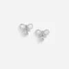 Micro Bow Crystal Earrings