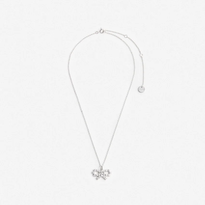 Micro Crystal Bow Necklace Micro Crystal Bow Necklace