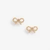 Micro Gold Bow Earrings Micro Gold Bow Earrings