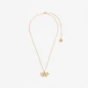 Micro Gold Bow Necklace Micro Gold Bow Necklace