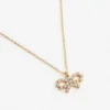 Micro Gold Bow Necklace Micro Gold Bow Necklace