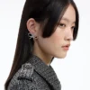 Mini Bow Crystal Earrings