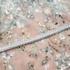 Mint Embellished Cape Maxi Dress
