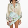 Mint Floral Scarf