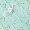 Mint Heart Knit Skirt
