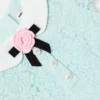 Mint Lace Collared Dress