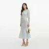 Mint Lace Midi Skirt