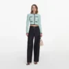 Mint Pointelle Knit Cardigan