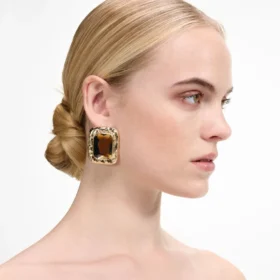 Mottled Gold Amber Earrings