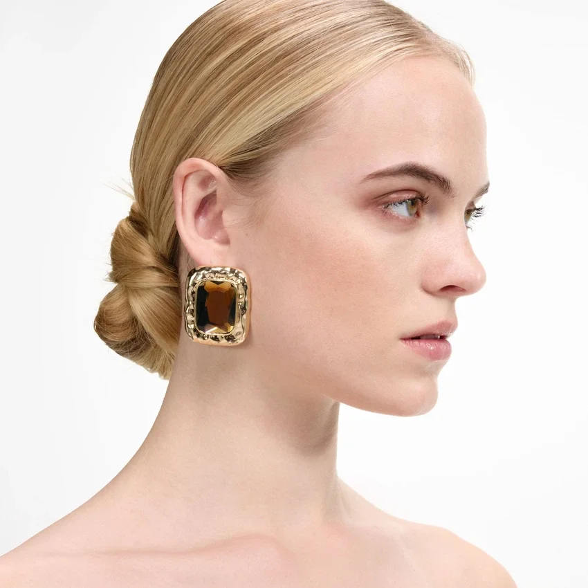Mottled Gold Amber Earrings Mottled Gold Amber Earrings