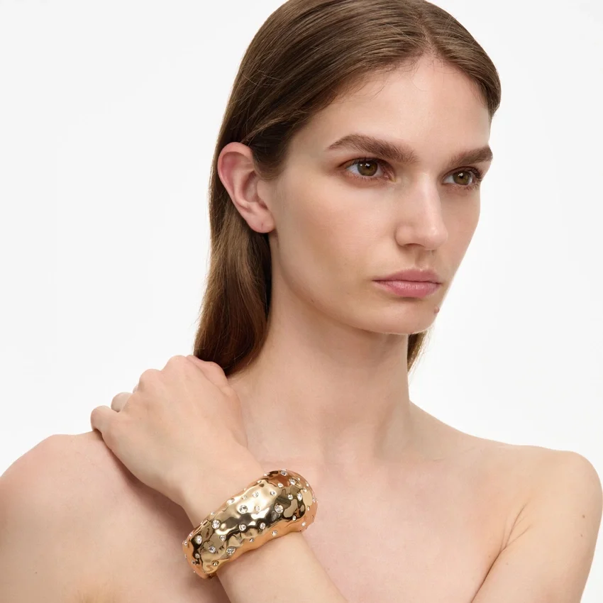 Mottled Gold Crystal Bangle Mottled Gold Crystal Bangle