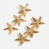 Mottled Gold Sea Star Earrings