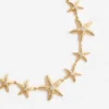 Mottled Gold Sea Star Necklace
