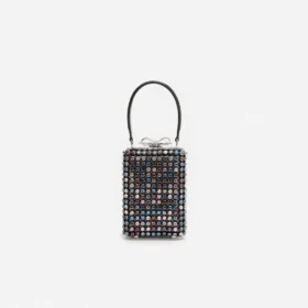 Multi Crystal Chainmail Micro Bag
