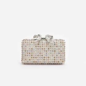 Multi Crystal Clutch Bag