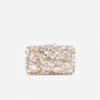 Multi Crystal Embellished Clutch Bag