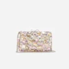 Multi Crystal Embellished Clutch Bag