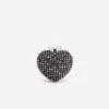 Multi Crystal Heart Clutch