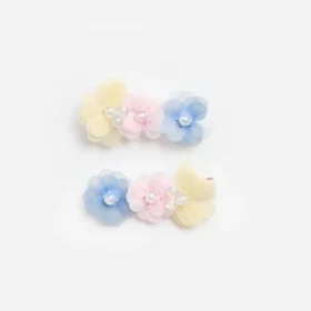 Multi Flower Sequin Hairclips