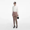 Multi Rhinestone Fishnet Mini Skirt