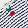 Navy And Cream Stripe Knitted Dress