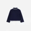 Navy Crochet Knitted Cardigan Navy Crochet Knitted Cardigan