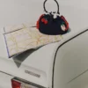 Navy Crochet Pouch Bag