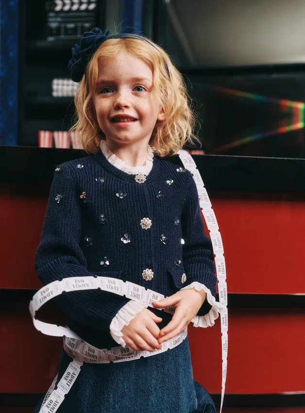 Navy Embellished Cardigan Navy Embellished Cardigan