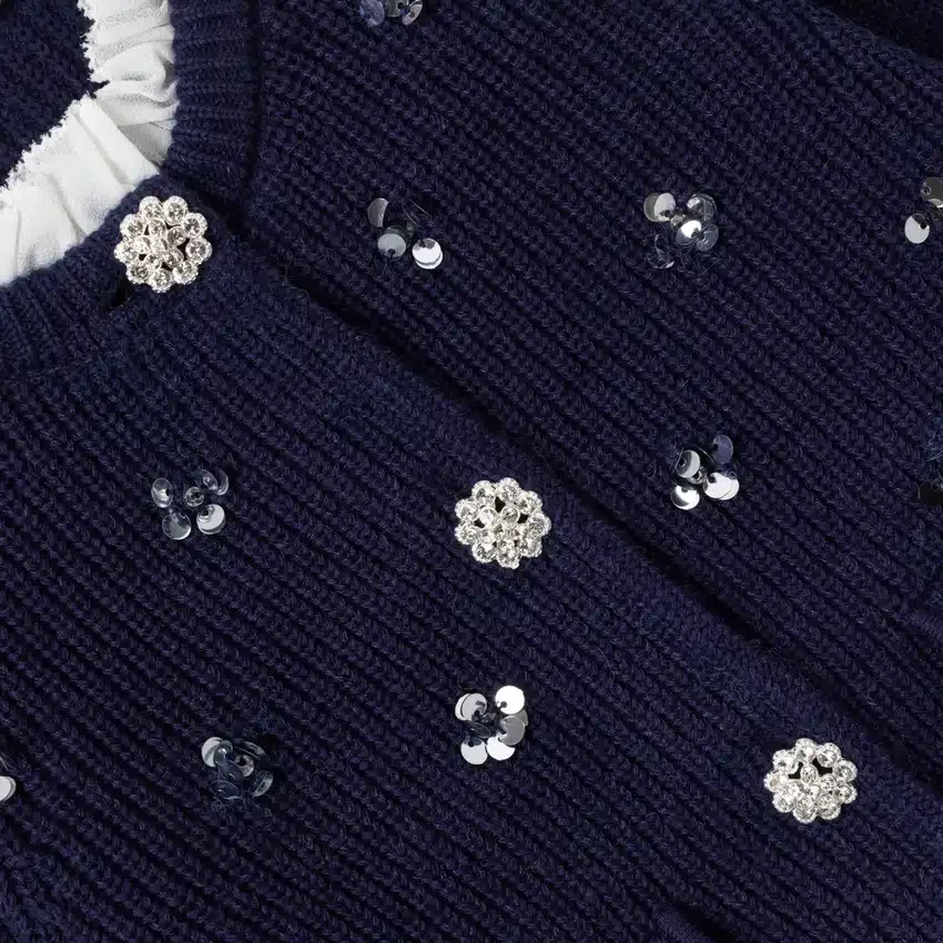 Navy Embellished Cardigan Navy Embellished Cardigan