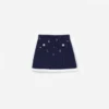 Navy Embellished Knit Skirt Navy Embellished Knit Skirt