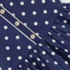Navy Polka Dot Cotton Printed Dress Navy Polka Dot Cotton Printed Dress