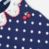 Navy Polka Dot Cotton Sleeveless Dress Navy Polka Dot Cotton Sleeveless Dress