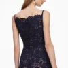 Navy Spiral Lace Midi Dress Navy Spiral Lace Midi Dress