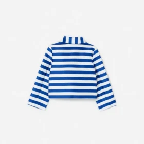 Navy Stripe Cherry Motif Jacket