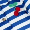 Navy Stripe Cherry Motif Jacket Navy Stripe Cherry Motif Jacket