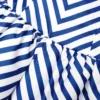 Navy Stripe Taffeta Midi Dress Navy Stripe Taffeta Midi Dress