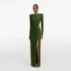 Olive Rhinestone Embellished Maxi Dress Olive Rhinestone Embellished Maxi Dress