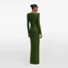 Olive Rhinestone Embellished Maxi Dress Olive Rhinestone Embellished Maxi Dress