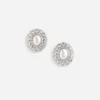 Oval Crystal Pearl Earrings