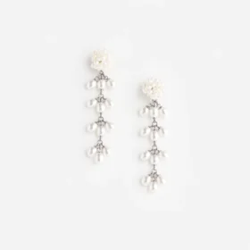 Pearl Cluster Dangle Earring