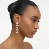 Pearl Cluster Dangle Earring