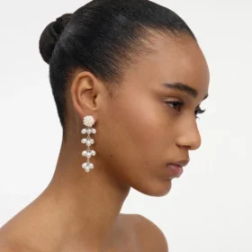 Pearl Cluster Dangle Earring