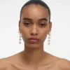 Pearl Cluster Dangle Earring